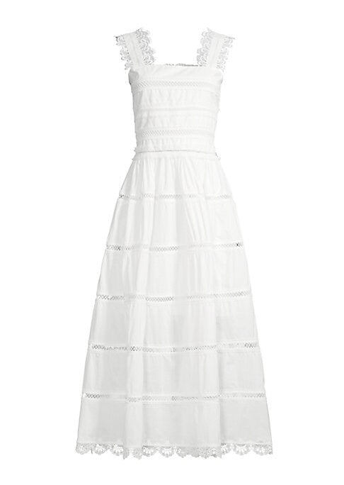 Eyelet Cotton Midi Dress