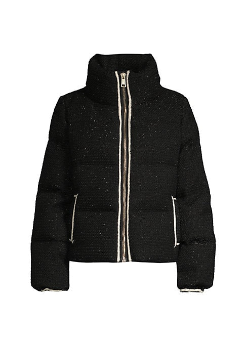 Chic Tweed Down Jacket
