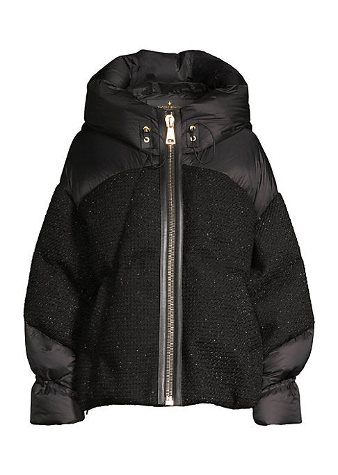 Chic Tweed Puffer Jacket