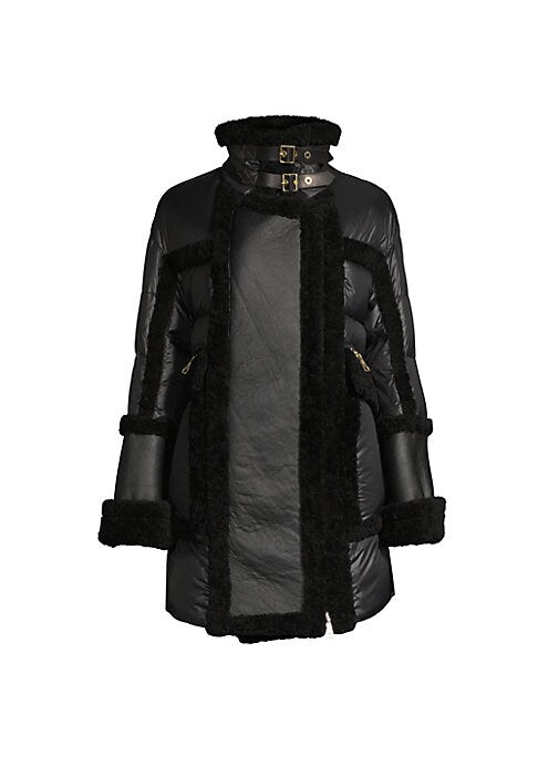 Shearling Luxe Puffer Coat
