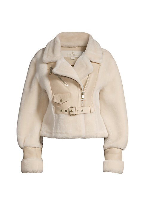 Cropped Luxe Shearling Jacket