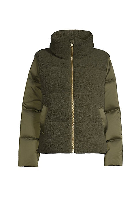 Chic Faux Down Jacket