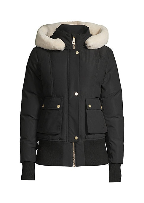 Shearling Luxe Down Jacket