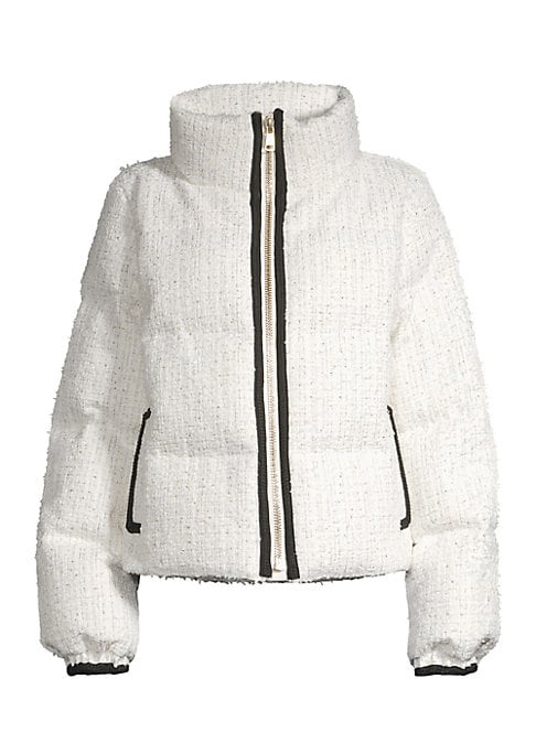 Tweed Down Puffer Jacket