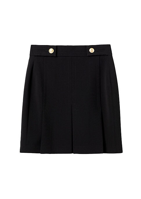 Chic Pleated A-Line Skirt