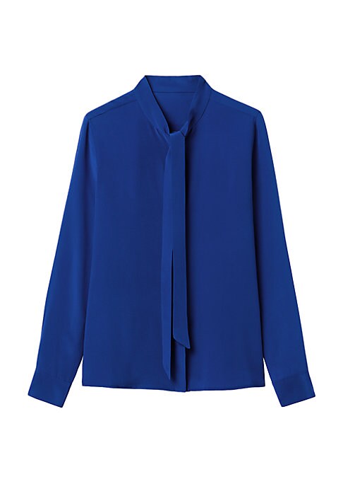 Silk Tie Blouse