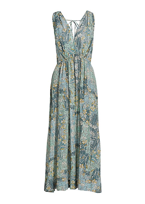 Floral A-Line Maxi Dress