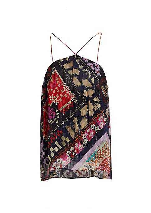 Glittering Flow Halter Top