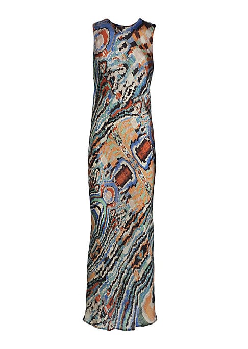 Vivid Abstract Maxi Dress