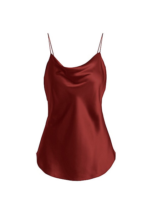 Silk Cowl Neck Top