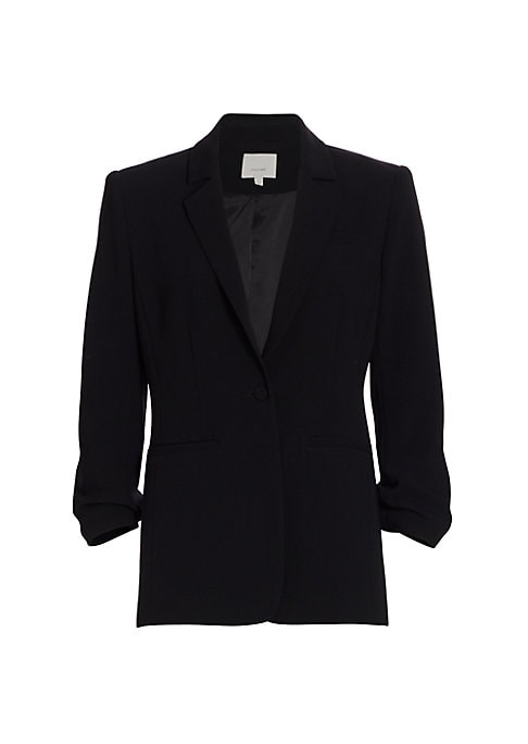 Ruched Elegance Blazer