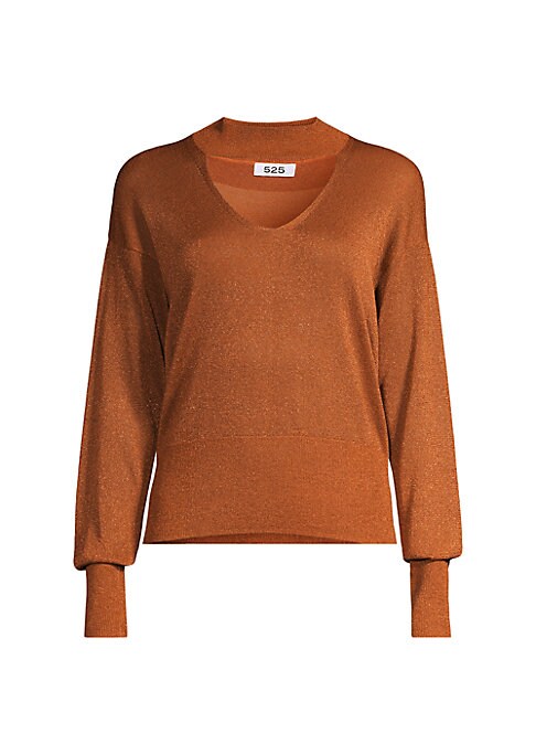 Glistening Cut Out Sweater