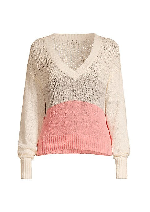 Chunky Color Block Sweater