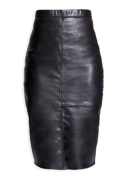 Chic Leather Pencil Skirt