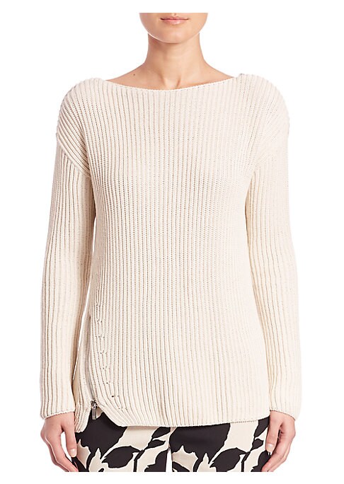 Chic Zip Knit Sweater