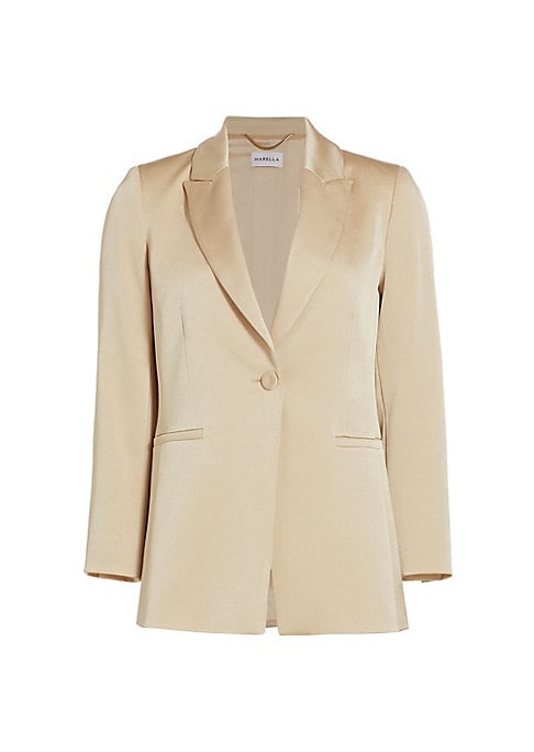 Lustrous Satin Blazer