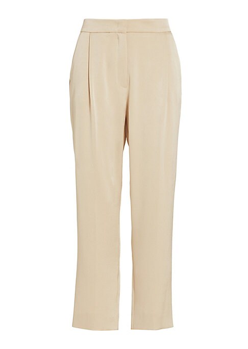 Satin Pleat Elegance Trousers