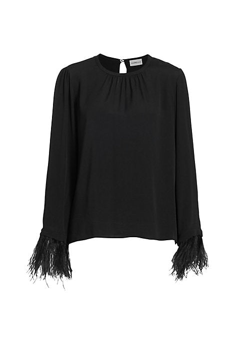 Feather Luxe Silk Blouse