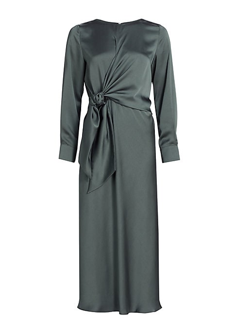 Knotted Satin Elegance Dress