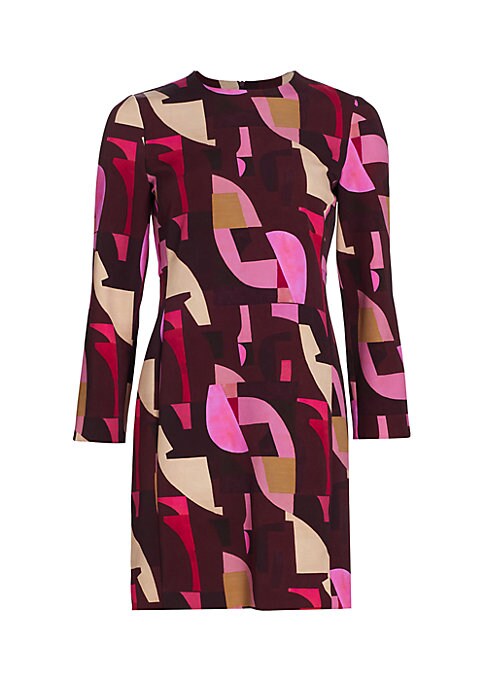 Abstract Mini Sheath Dress