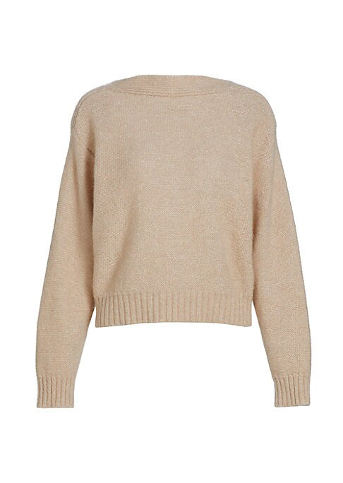 Lustrous Alpaca Knit Sweater