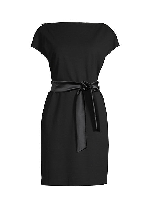 Sleek Satin Sheath Dress