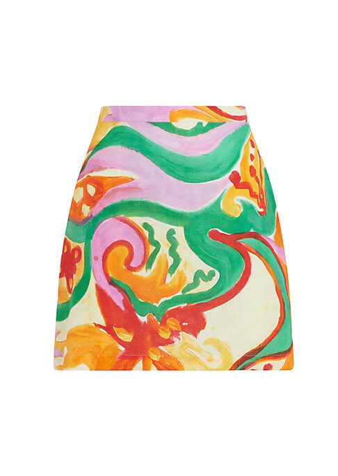 Psychedelic Swirl Mini Skirt