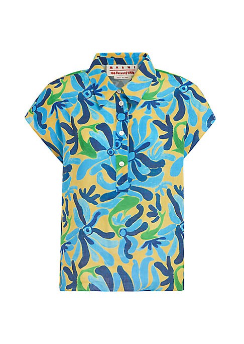 Psychedelic Floral Button-Up