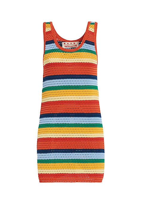 Psychedelic Crochet Minidress