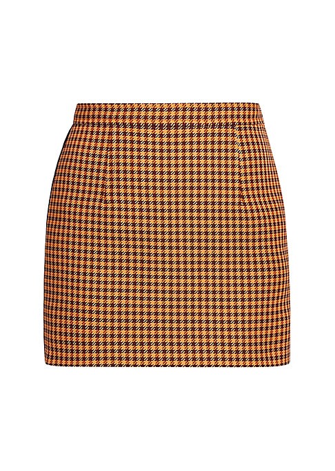Chic Houndstooth Mini Skirt