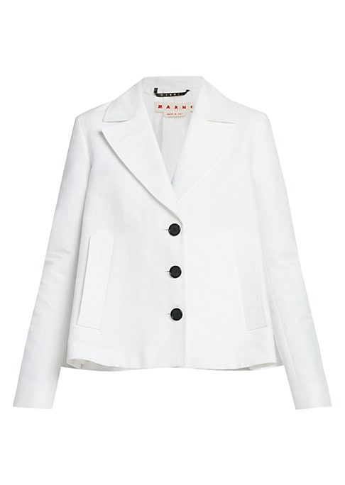 Chic Cotton Button Jacket