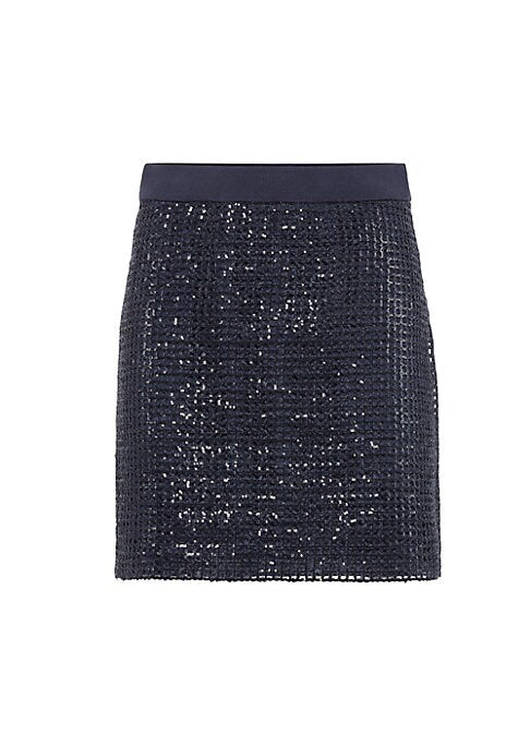 Chic Embroidered Mini Skirt