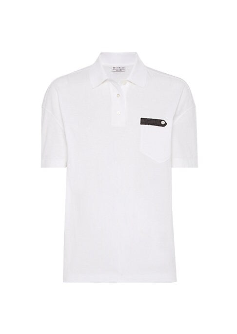 Chic Buttoned Cotton Polo