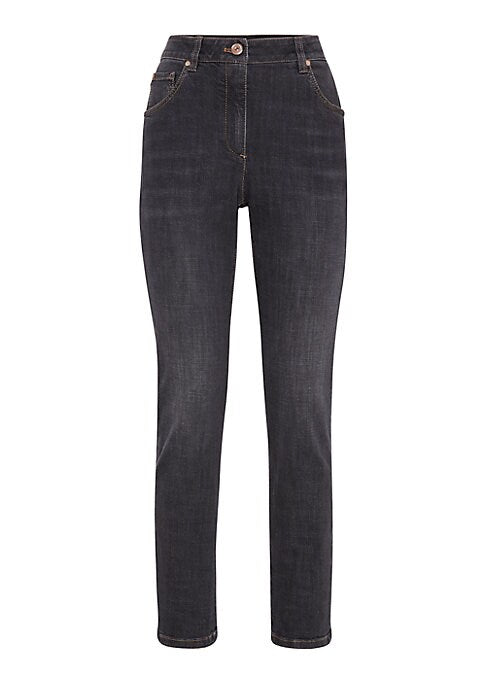 Chic Slim Denim Trousers