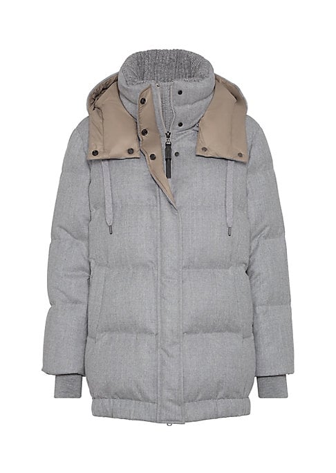 Flannel Down Jacket Luxe