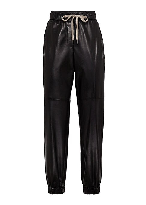 Leather Luxe Track Pants