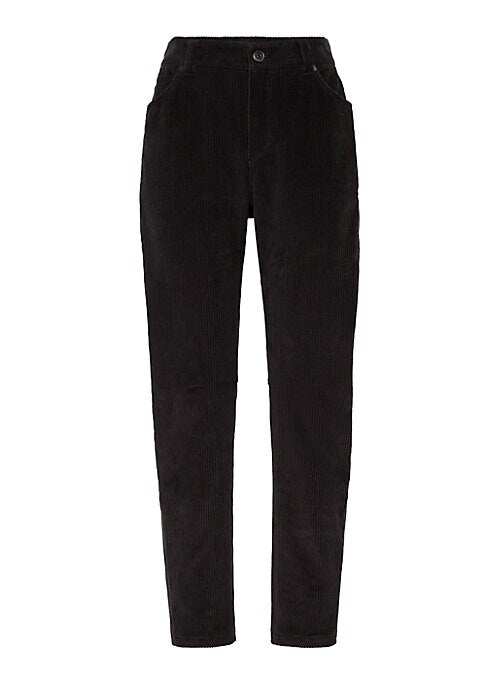 Chic Corduroy Tapered Trousers