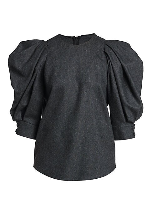 Puff-Sleeve Luxe Top