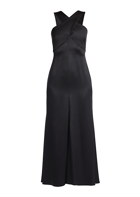 Silk Satin A-Line Gown