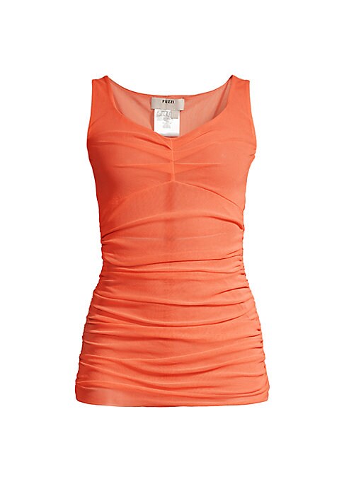 Ruched Italian Scoop Top