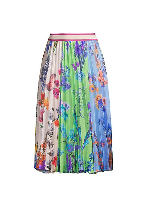 Floral Pleats Skirt