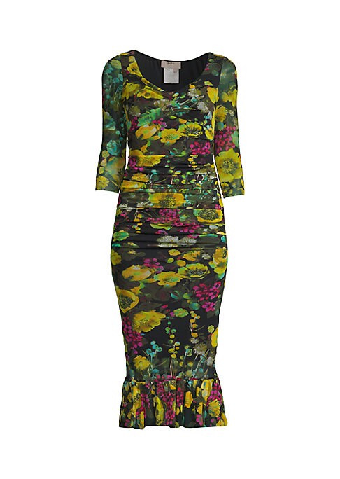 Floral Ruffle Midi Dress