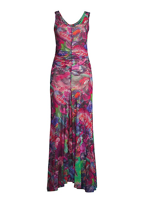 Floral Tulle Maxi Dress