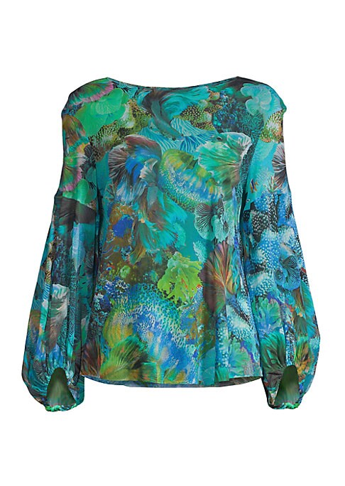 Oceanic Tulle Top