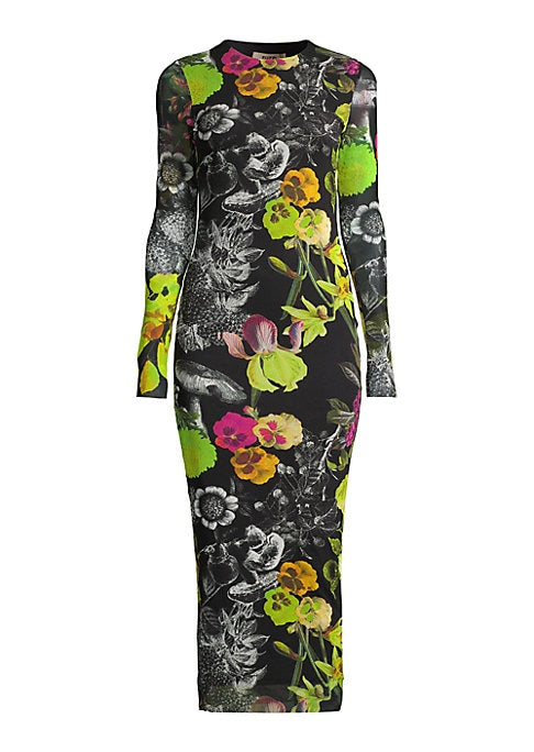 Floral Elegance Midi Dress