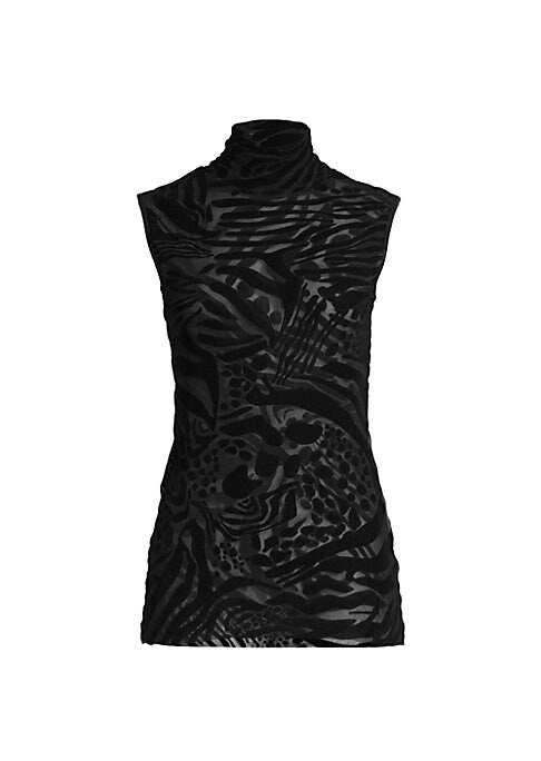 Chic Velvet Turtleneck Top