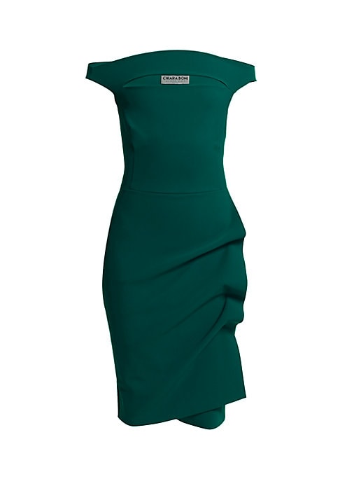 Sculptural Ruched Sheath Dress