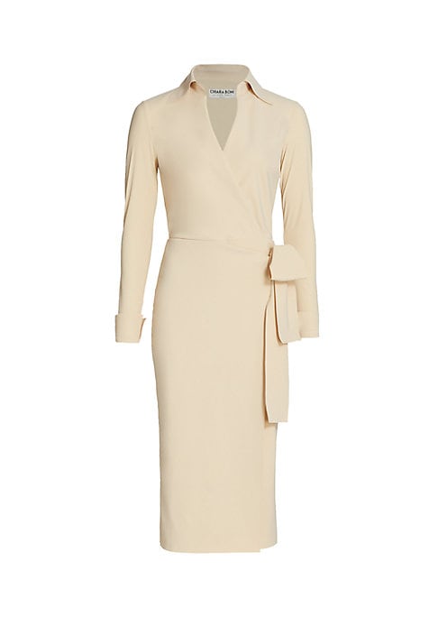 Chic Matte Wrap Dress