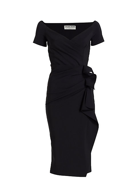 Draped Off-Shoulder Elegance
