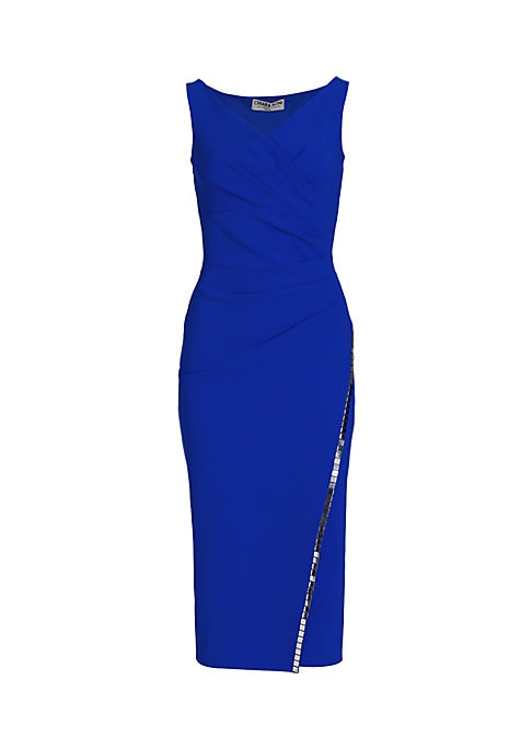 Embellished Surplice Dress